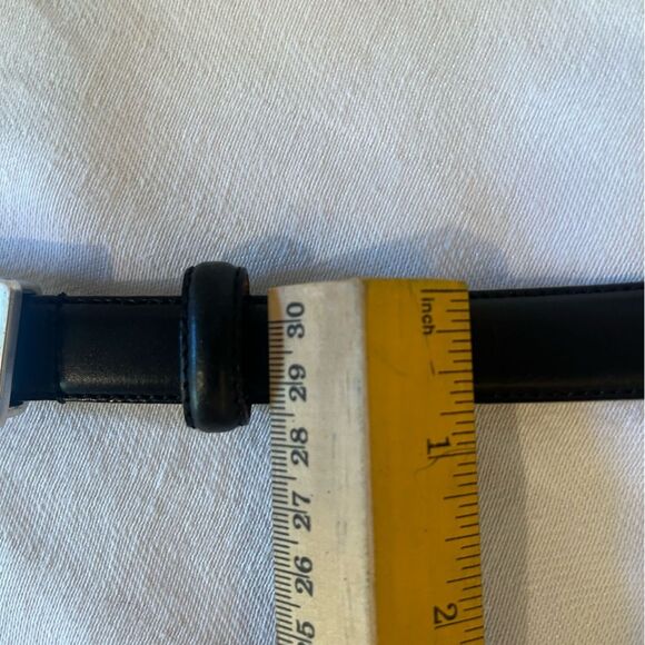 Ralph Lauren skinny black leather belt, size M, 36” excellent preowned condition - Picture 9 of 10